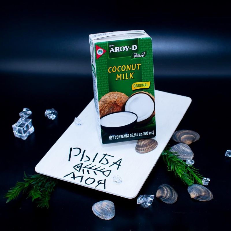 Молоко кокосовое 70% (жирность 17%), Aroy-D  500 мл, Индонезия 
