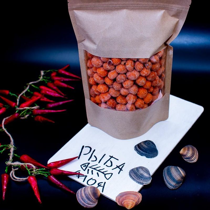 Арахис в глазури со вкусом бекона, вес 500 гр 