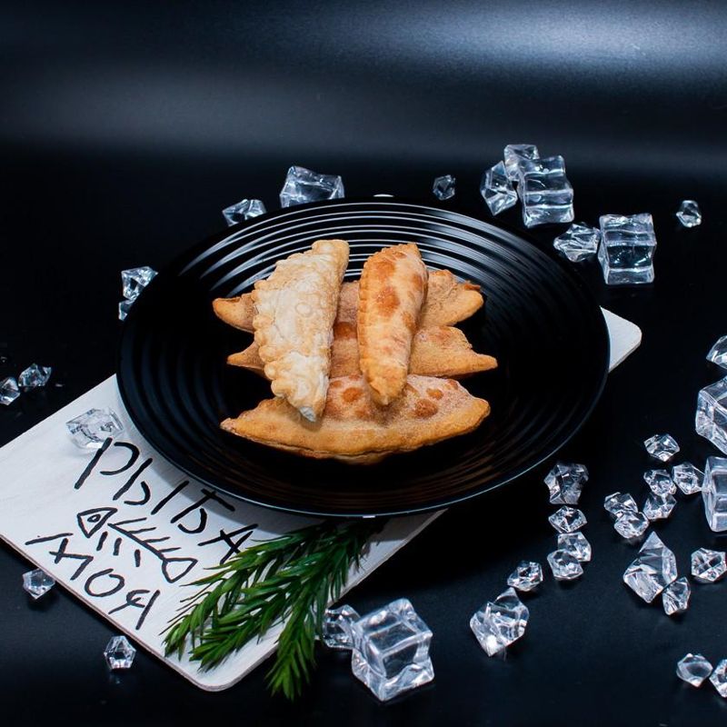 Чебуреки мини с творожным сыром и зеленью 