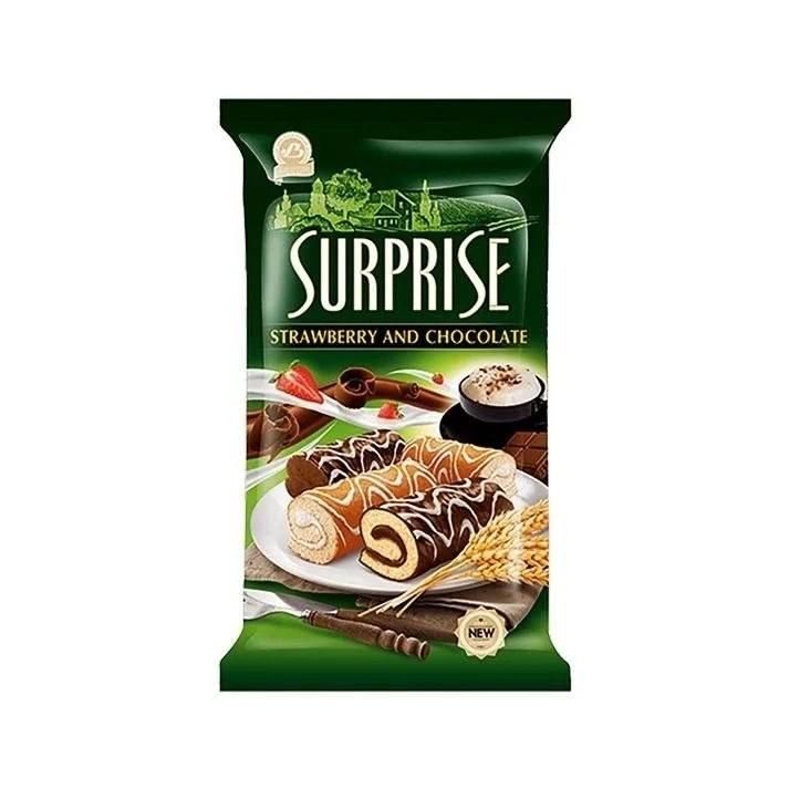 Рулетики Surprise с клубникой и шоколадом Азербайджан 