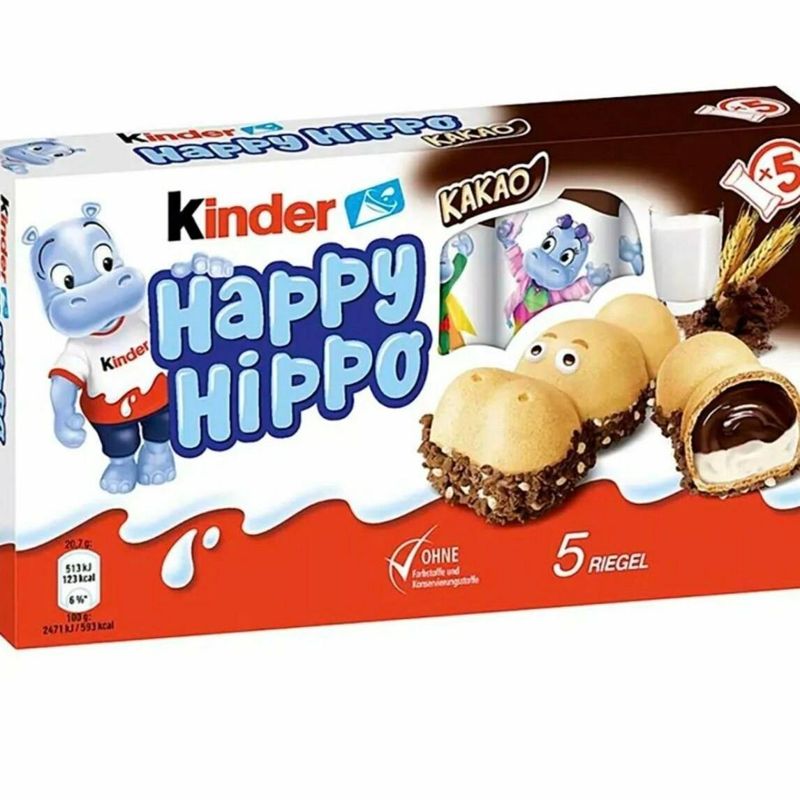 Kinder Happy Hippo какао, уп. 103,5 гр 