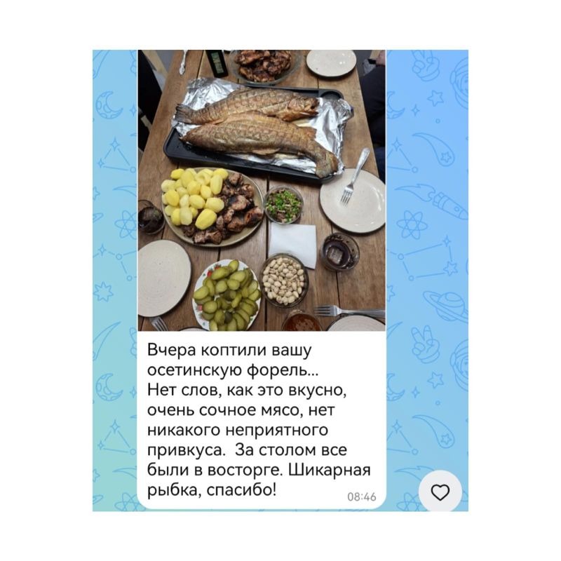 Охлаждённая форель из Осетии 